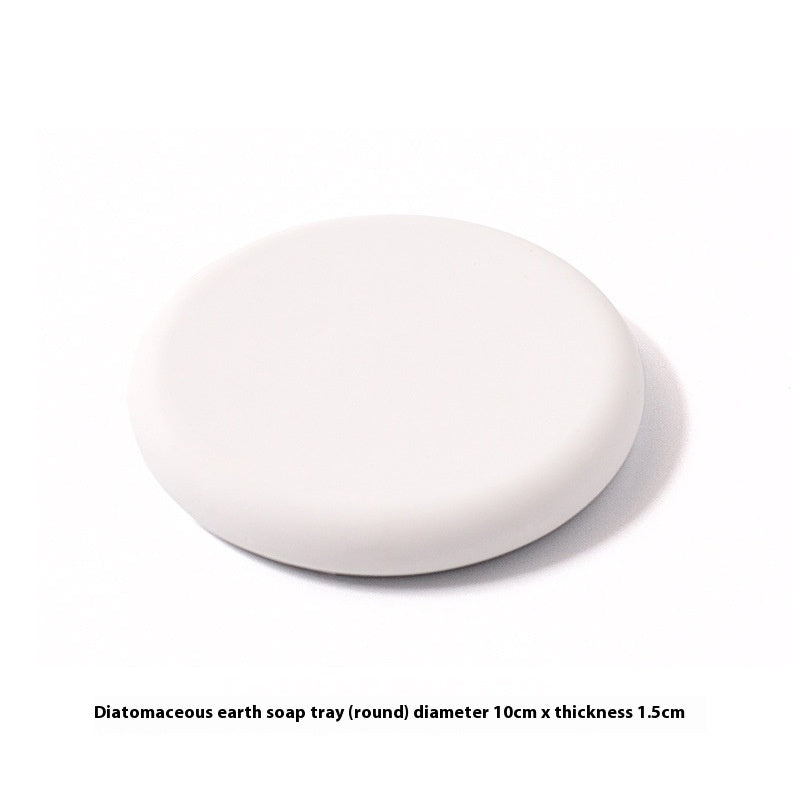 Diatomite Soap Dish Bathroom Absorbent Soap Box Holder